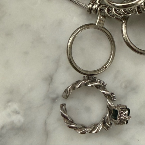 Sterling green zircon ring - Picture 6 of 13